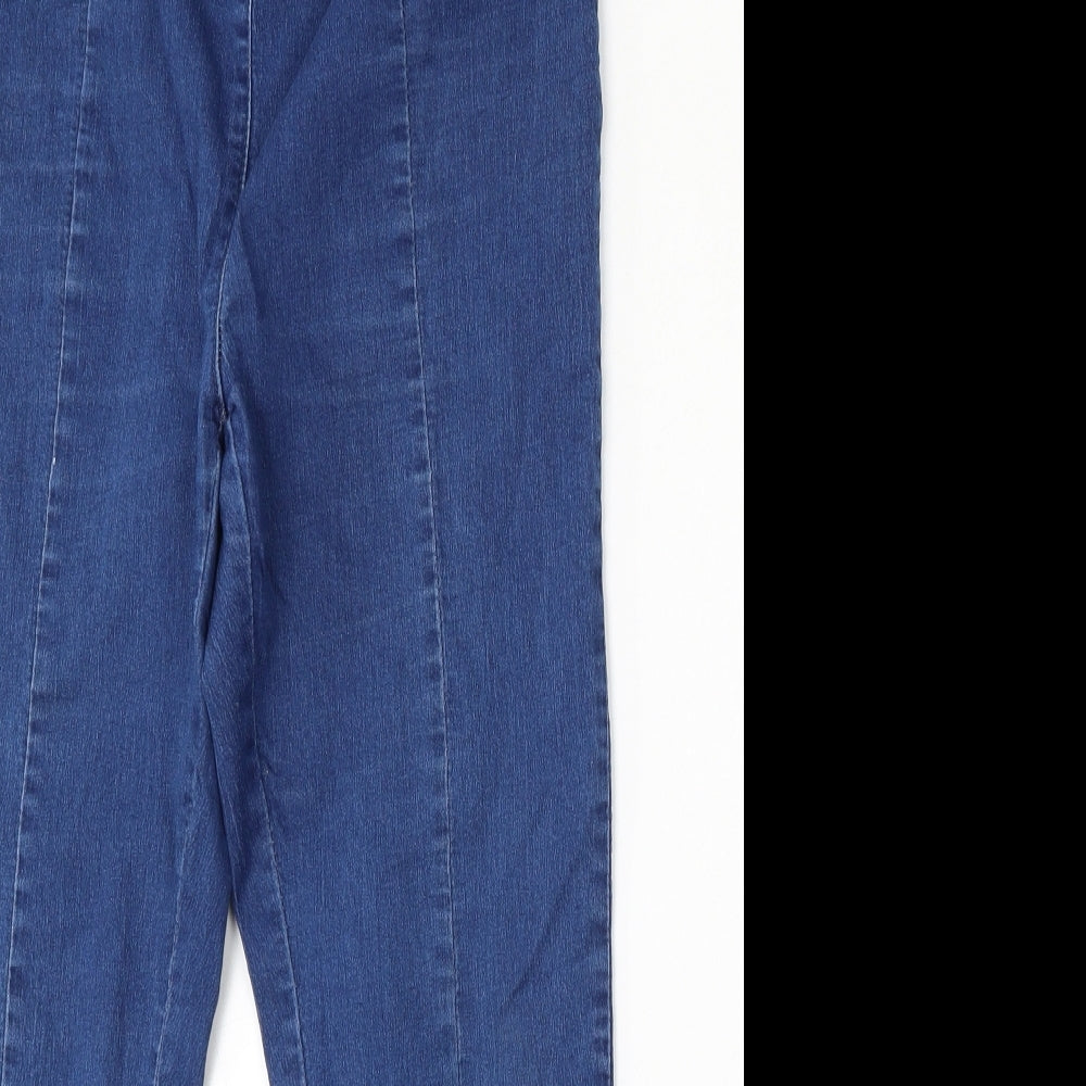 Preworn Womens Blue  Polyester Jegging Jeans Size 30 L26 in Regular