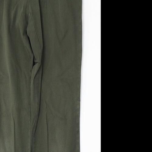 St Johns Bay Womens Green  Cotton Straight Jeans Size 10 L30 in Regular Button