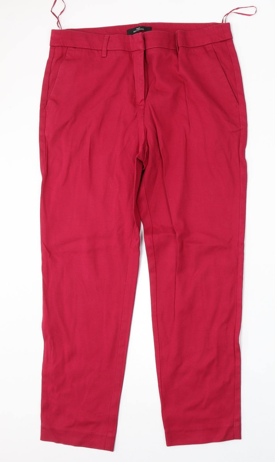 NEXT Womens Pink  Cotton Straight Jeans Size 14 L26 in Regular Button