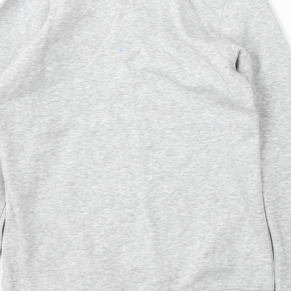 Preworn Boys Grey  Cotton Pullover Sweatshirt Size 13-14 Years