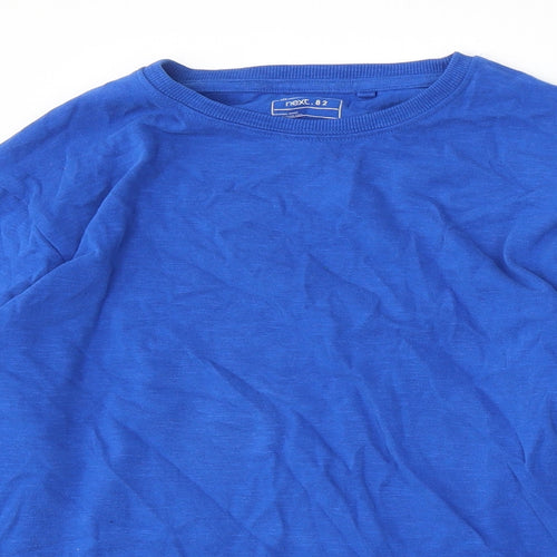 NEXT Boys Blue Round Neck  Cotton Pullover Jumper Size 12 Years