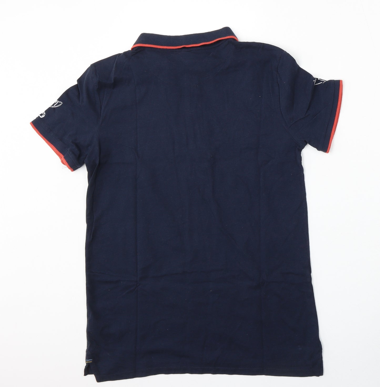 Marks and Spencer Boys Blue  Cotton Basic Polo Size 13-14 Years Collared  - harry potter