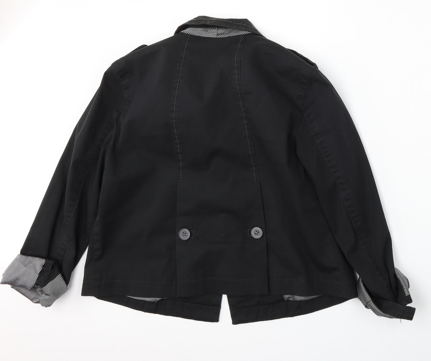NEXT Womens Black   Jacket  Size 12  Button