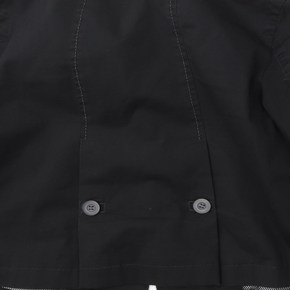 NEXT Womens Black   Jacket  Size 12  Button