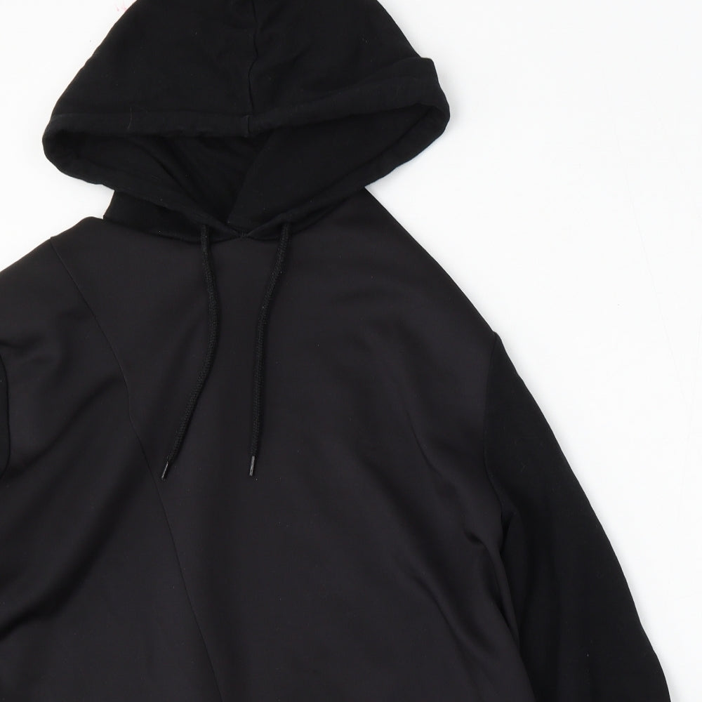 ASOS Mens Black  Polyester Pullover Hoodie Size M