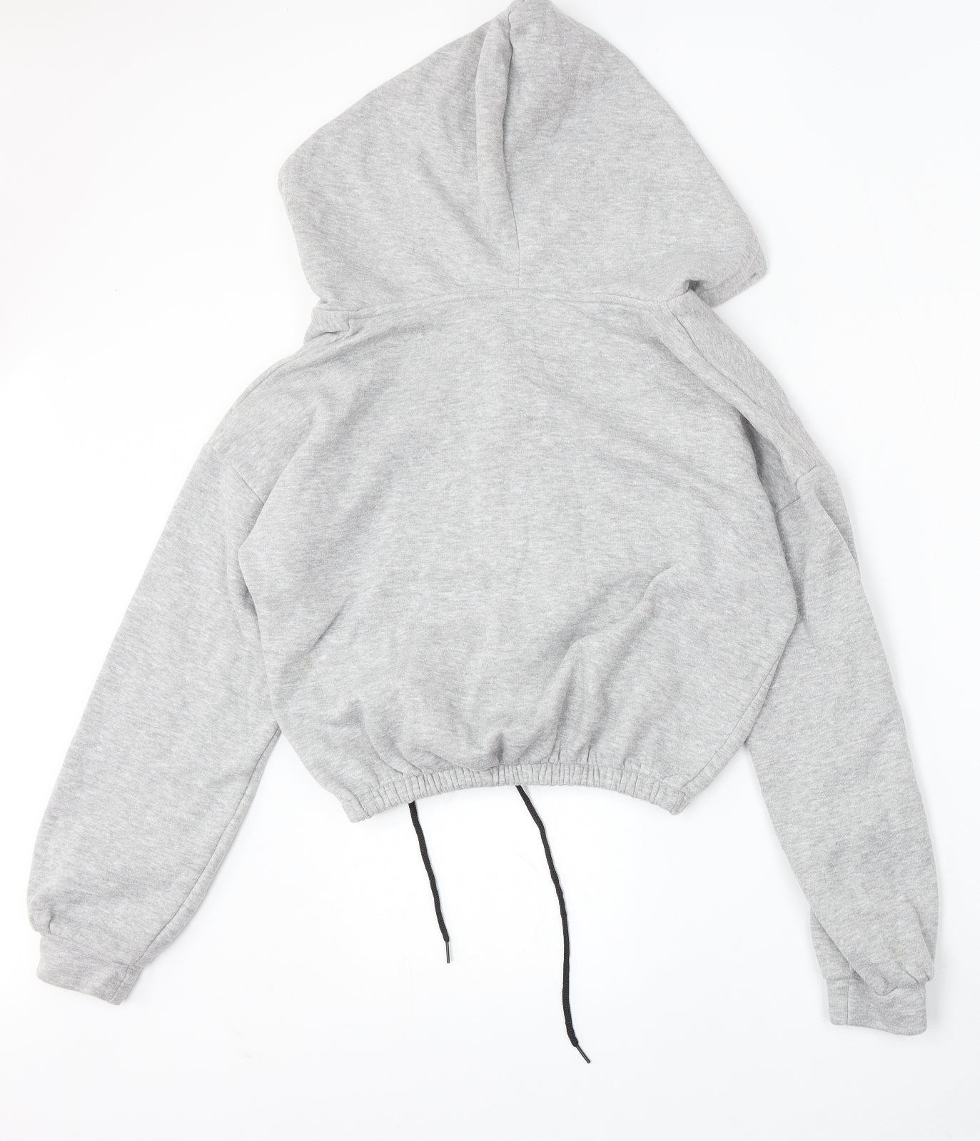PRETTYLITTLETHING Womens Grey  Polyester Pullover Hoodie Size S