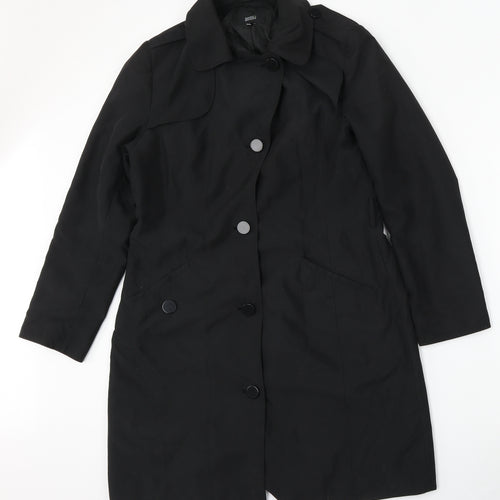 Marks and Spencer Womens Black   Jacket  Size 12  Button