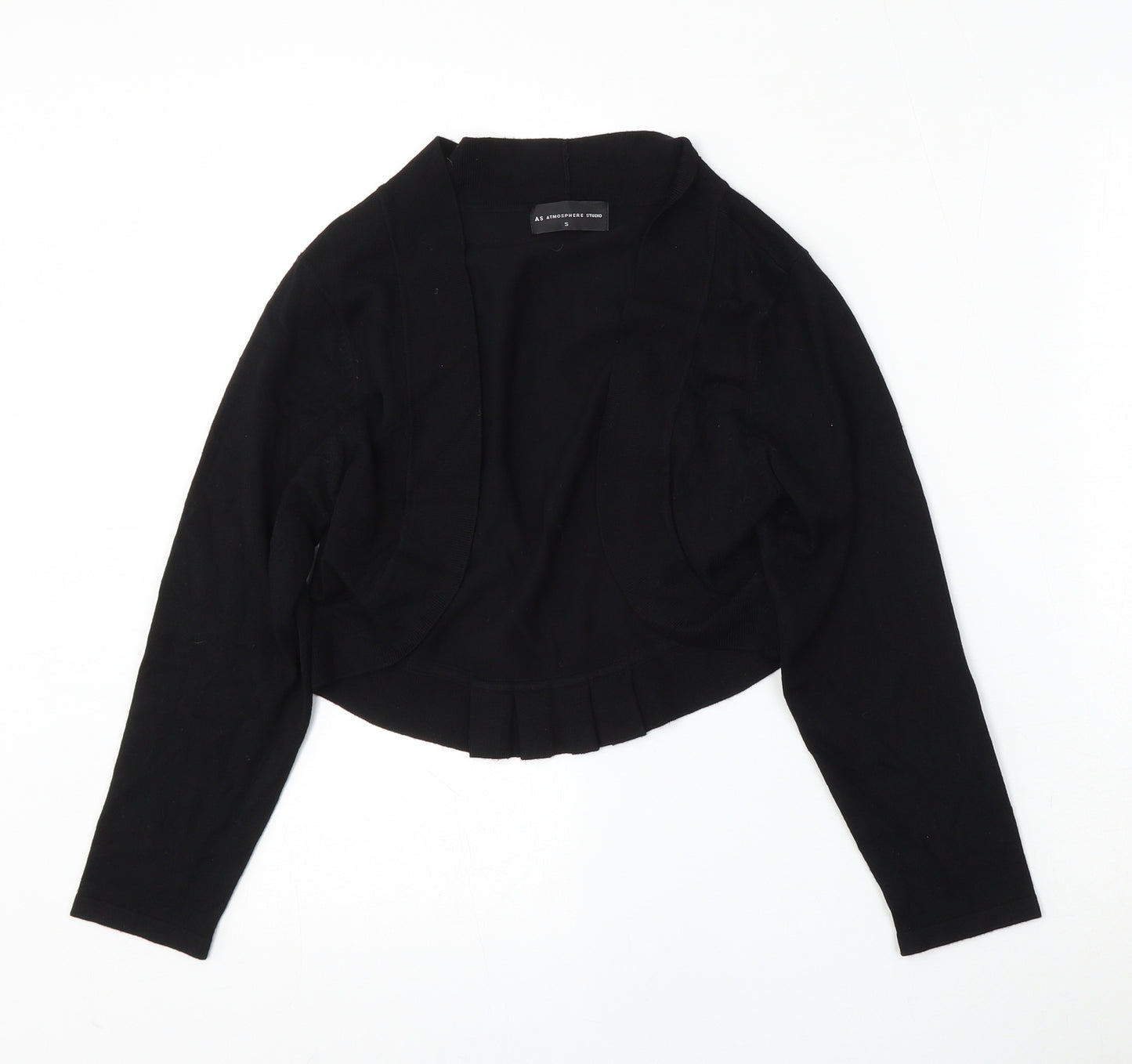 Atmosphere Studio Womens Black V-Neck  Viscose Cardigan Jumper Size S