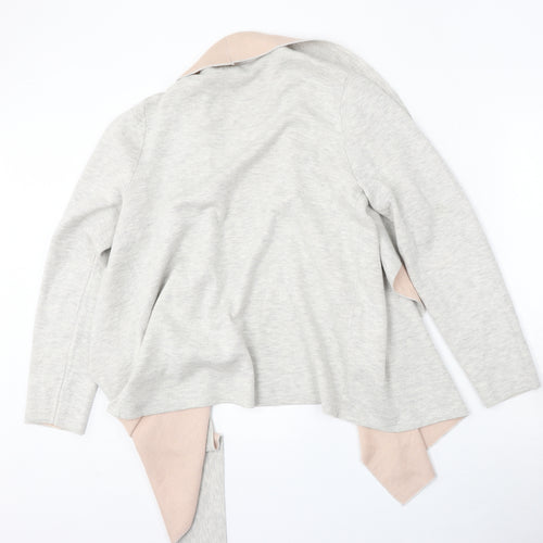 Primark Womens Grey V-Neck  Acrylic Cardigan Jumper Size L