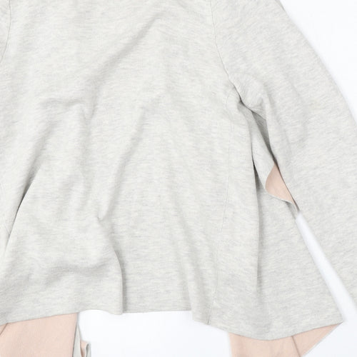 Primark Womens Grey V-Neck  Acrylic Cardigan Jumper Size L