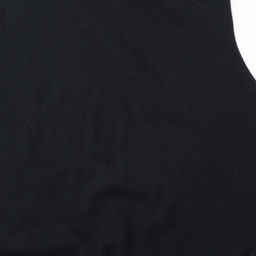 BHS Mens Blue V-Neck  Acrylic Vest Jumper Size L
