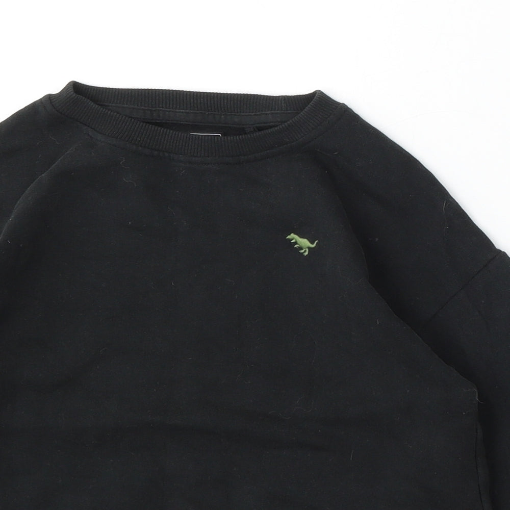 NEXT Boys Black  Cotton Pullover Sweatshirt Size 5-6 Years