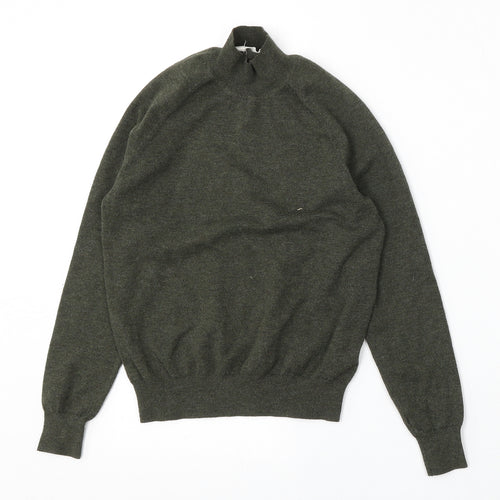 Primark Womens Green Mock Neck  Polyester Pullover Jumper Size 6