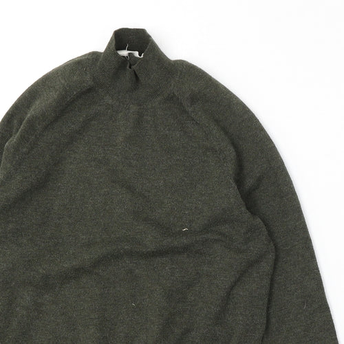 Primark Womens Green Mock Neck  Polyester Pullover Jumper Size 6