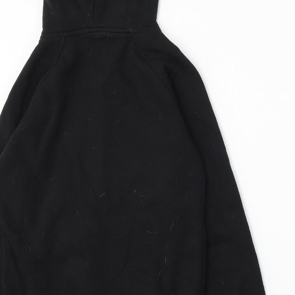 G Grown Womens Black  Cotton Pullover Hoodie Size S