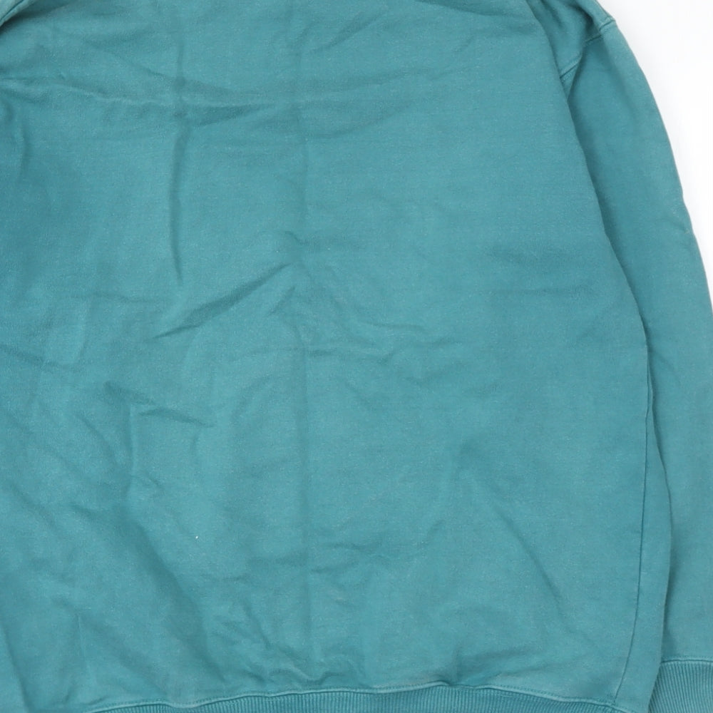 cotton traiders Mens Blue Round Neck  Cotton Pullover Jumper Size S