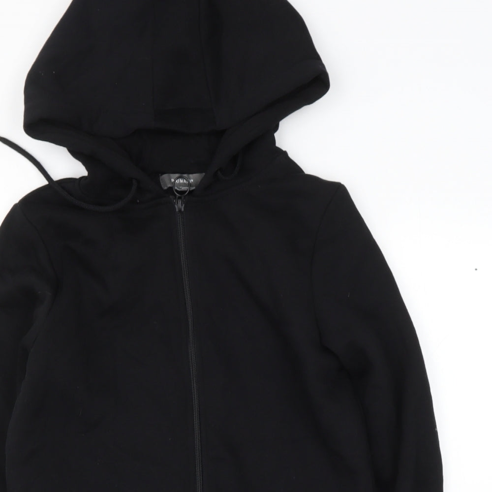 Primark Womens Black  Cotton Full Zip Hoodie Size XS