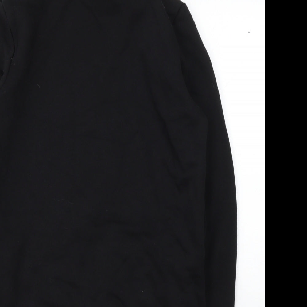Primark Womens Black  Cotton Full Zip Hoodie Size XS
