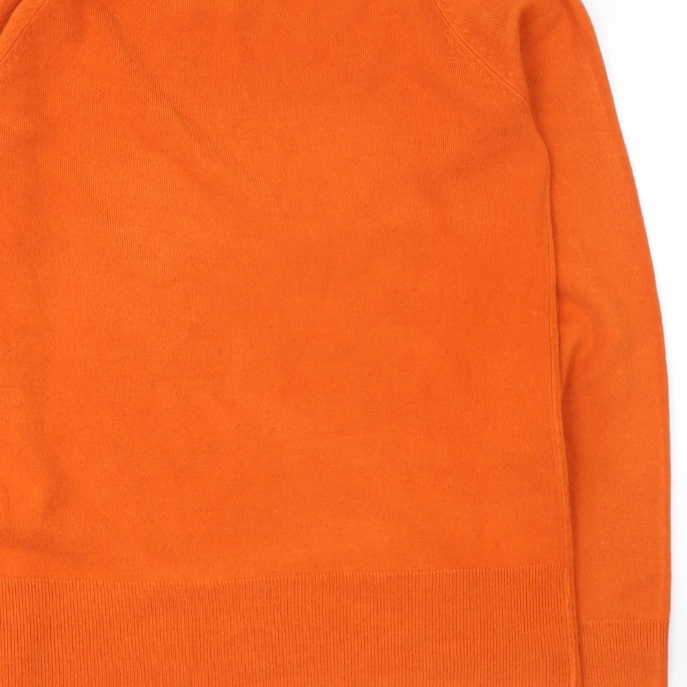 sainsburys Womens Orange Round Neck  Aramid Pullover Jumper Size 10