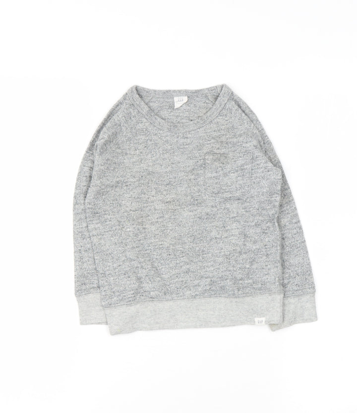 Gap Boys Grey  Cotton Pullover Hoodie Size 3 Years