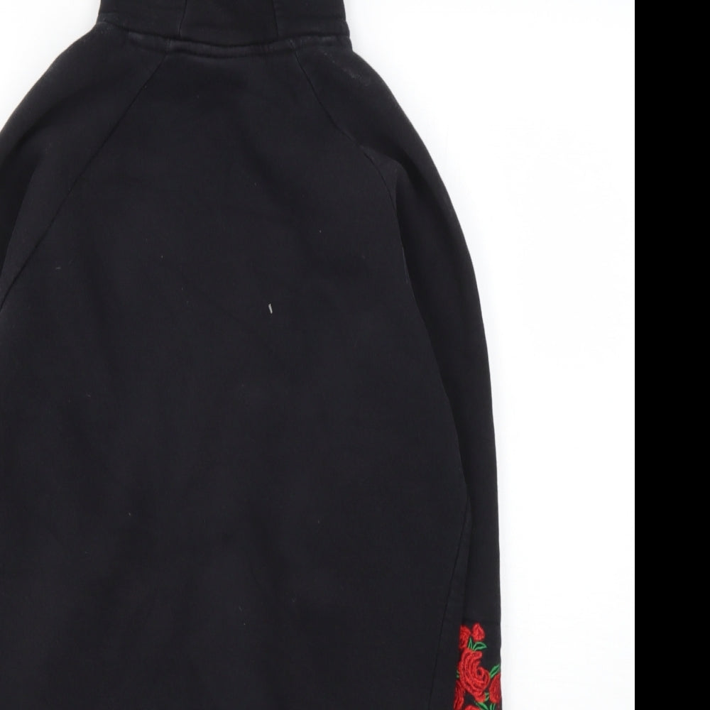 Bee inspired Womens Black  Polyester Pullover Hoodie Size XS