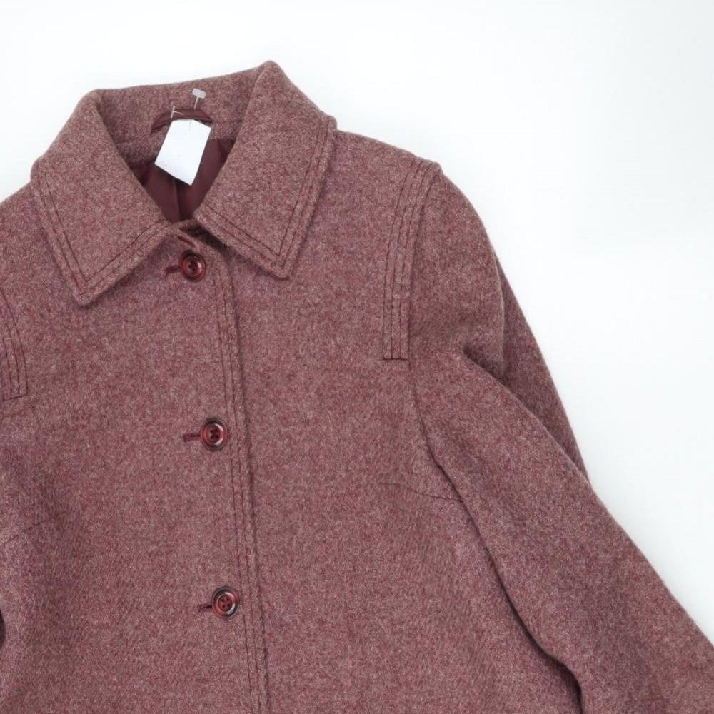 st michael Womens Pink   Pea Coat Coat Size 14