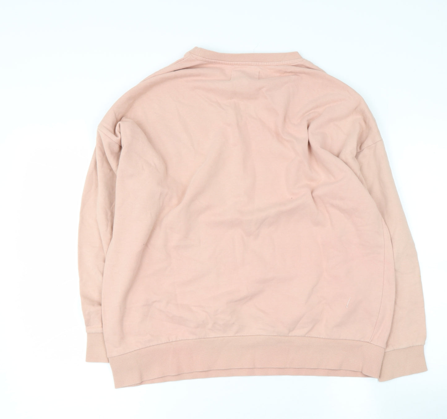 NEXT Womens Pink  Cotton Pullover Sweatshirt Size M