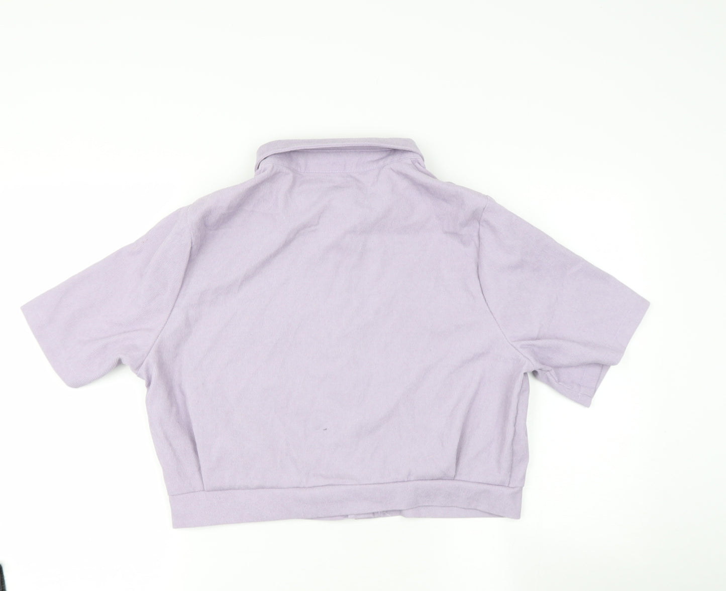 SheIn Womens Pink Collared  Polyester Pullover Jumper Size L