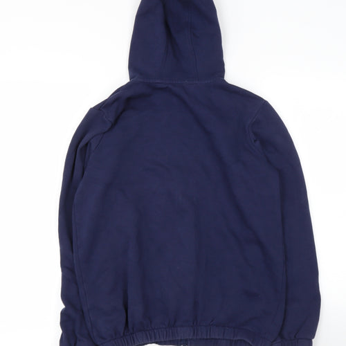 George Boys Blue  Cotton Full Zip Hoodie Size 12-13 Years