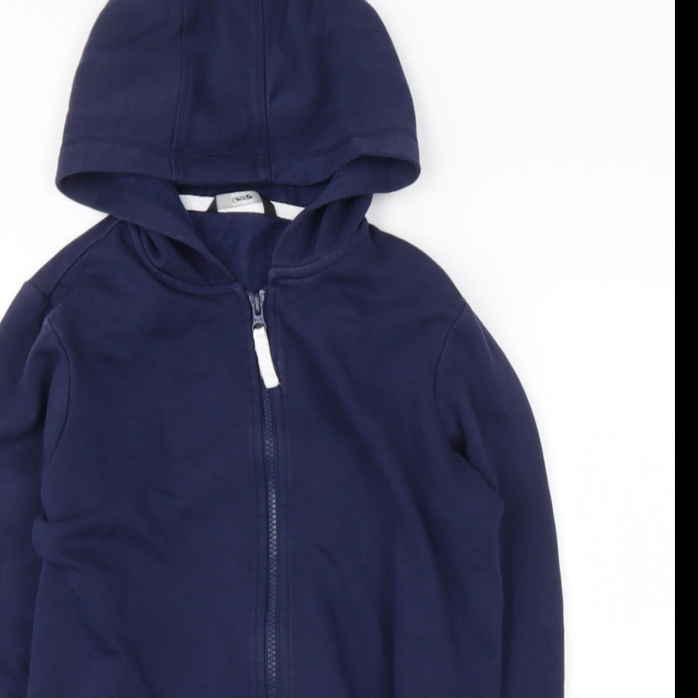 George Boys Blue  Cotton Full Zip Hoodie Size 12-13 Years