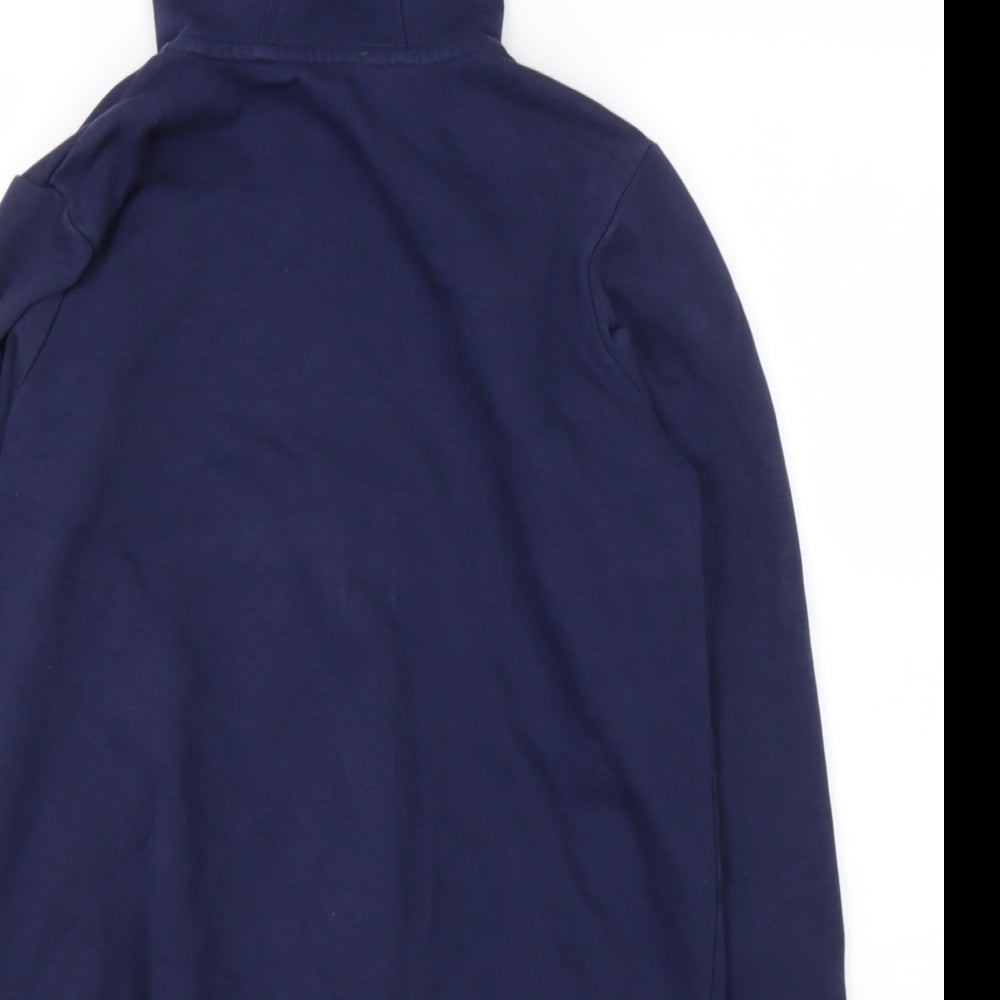 George Boys Blue  Cotton Full Zip Hoodie Size 12-13 Years