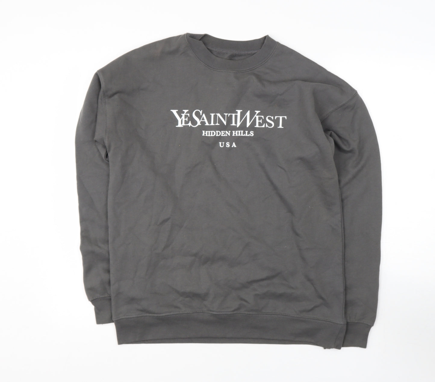 prewor Womens Green  Cotton Pullover Sweatshirt Size S