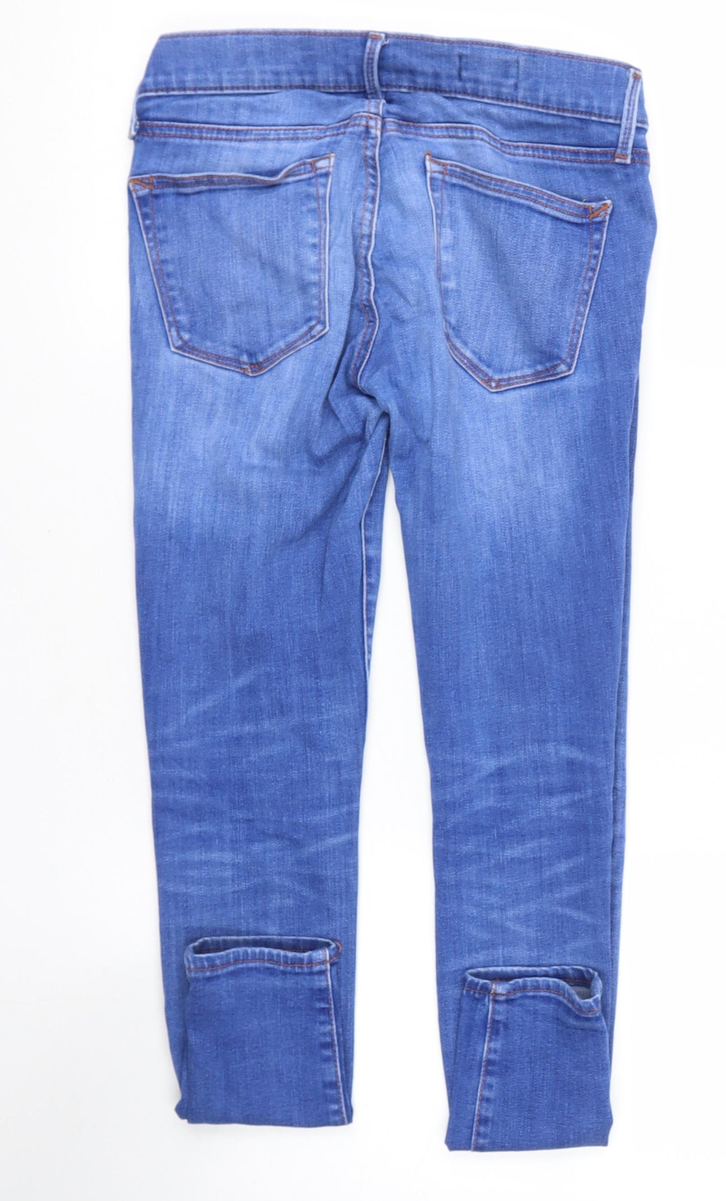 Primark Womens Black  Cotton Straight Jeans Size 26 L27 in Regular