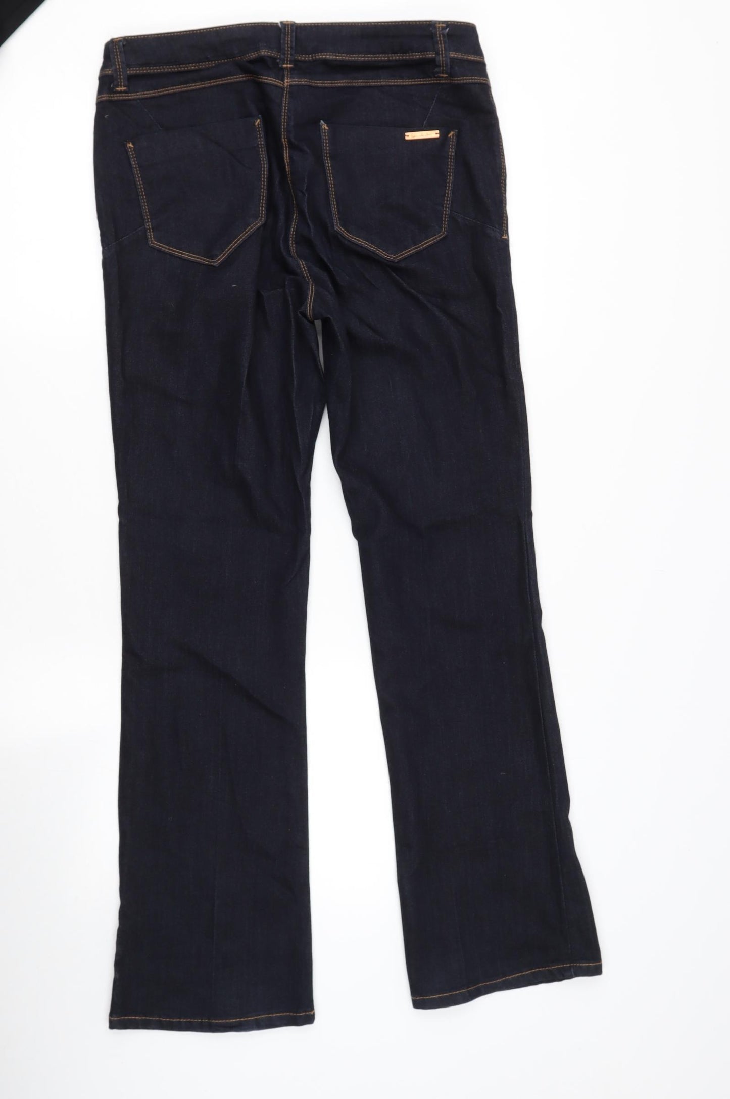 Principles Womens Black  Cotton Bootcut Jeans Size 12 L30 in Regular