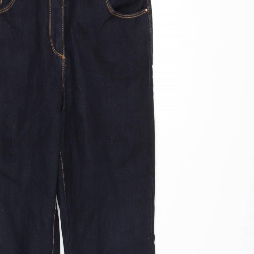 Principles Womens Black  Cotton Bootcut Jeans Size 12 L30 in Regular