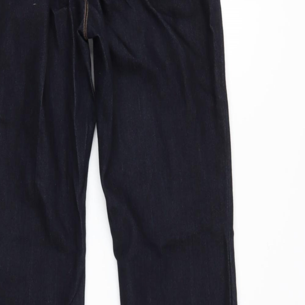 Principles Womens Black  Cotton Bootcut Jeans Size 12 L30 in Regular