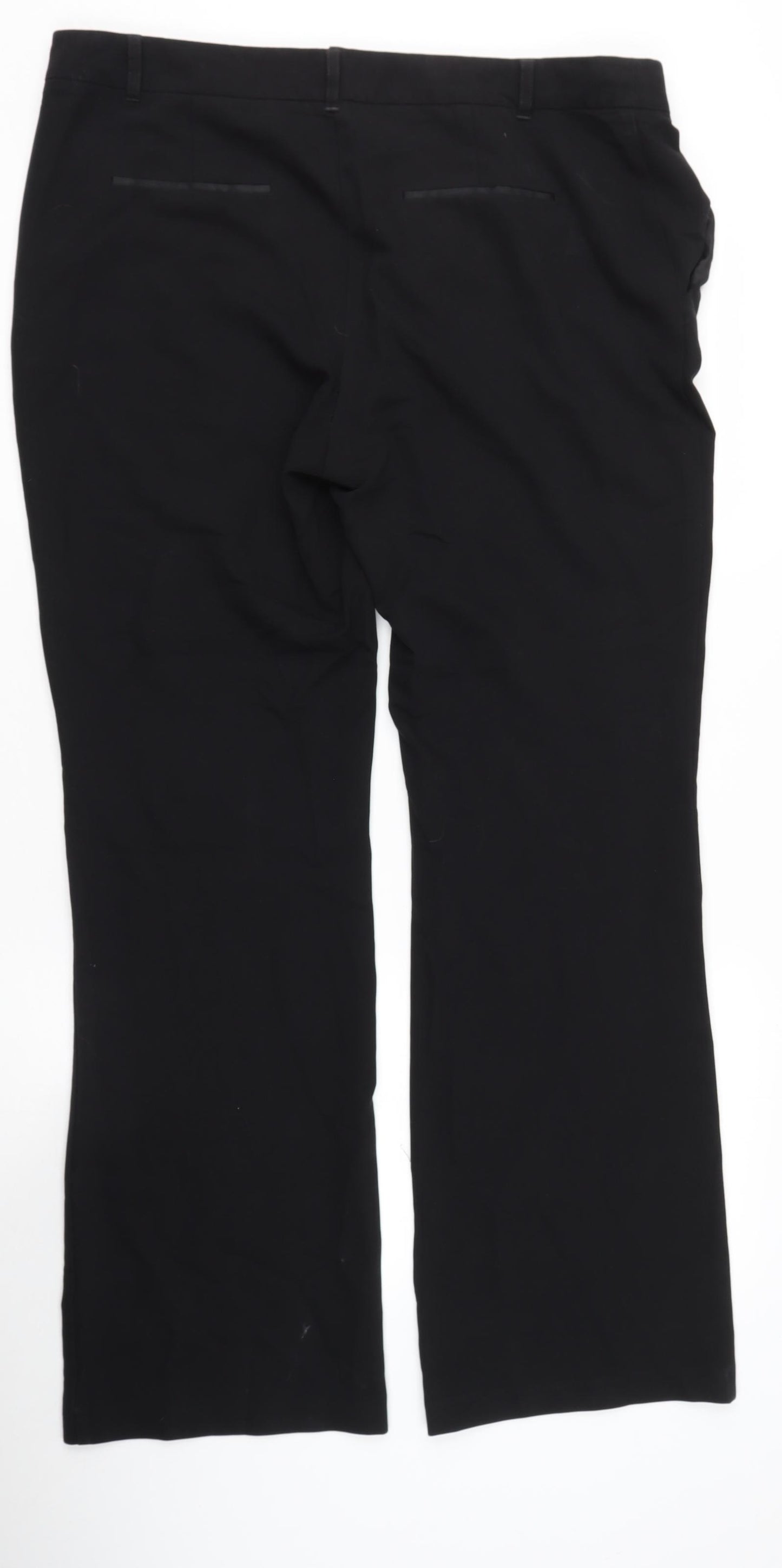 NEXT Womens Black  Polyester Trousers  Size L L31 in Regular