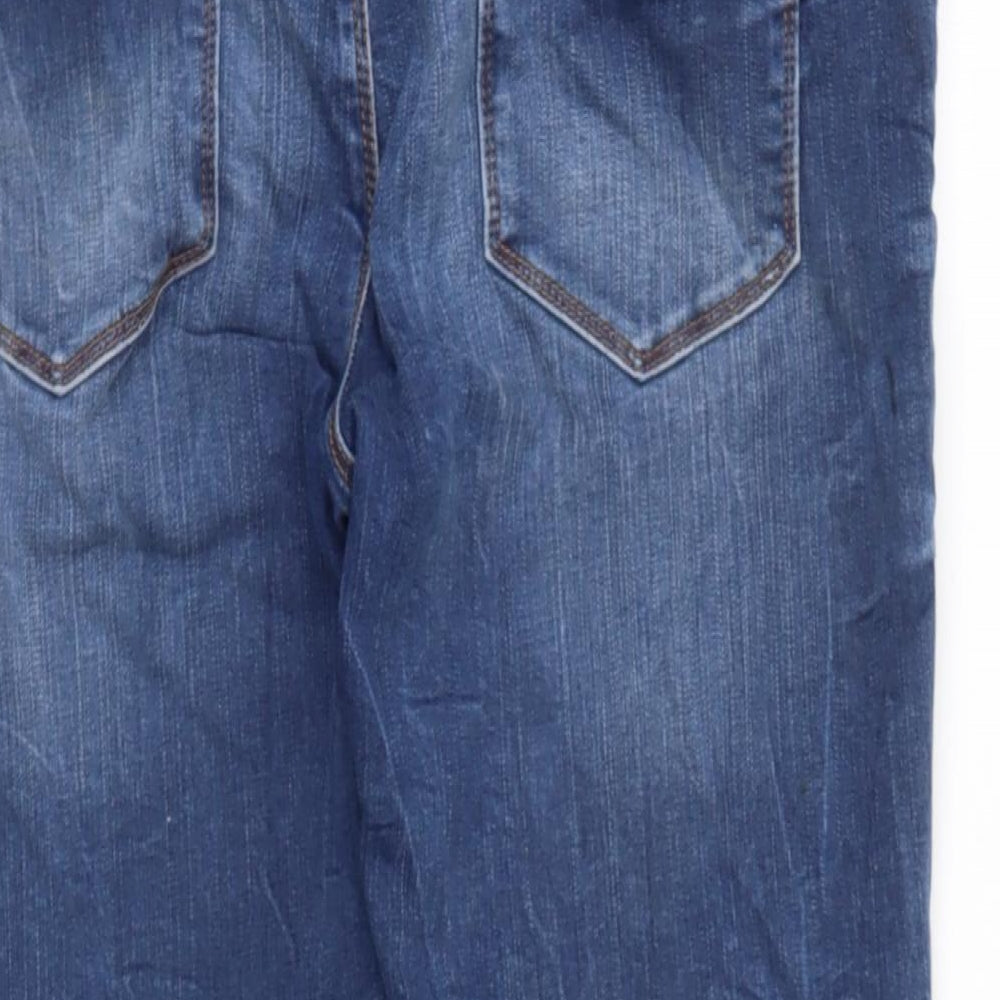Marks and Spencer Womens Blue  Cotton Jegging Jeans Size 14 L28 in Regular