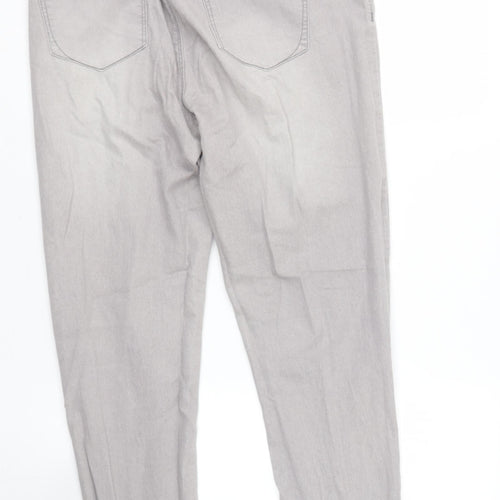 Denim & Co. Womens Grey  Polyacrylate Fibre Jegging Jeans Size 14 L30 in Regular