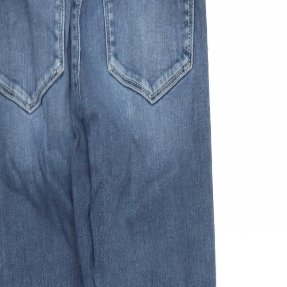 ASOS Womens Blue  Cotton Skinny Jeans Size S L34 in Regular