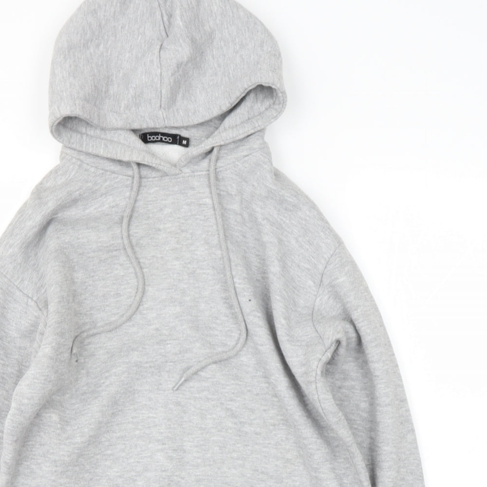 Boohoo Womens Grey  Polyester Pullover Sweatshirt Size M