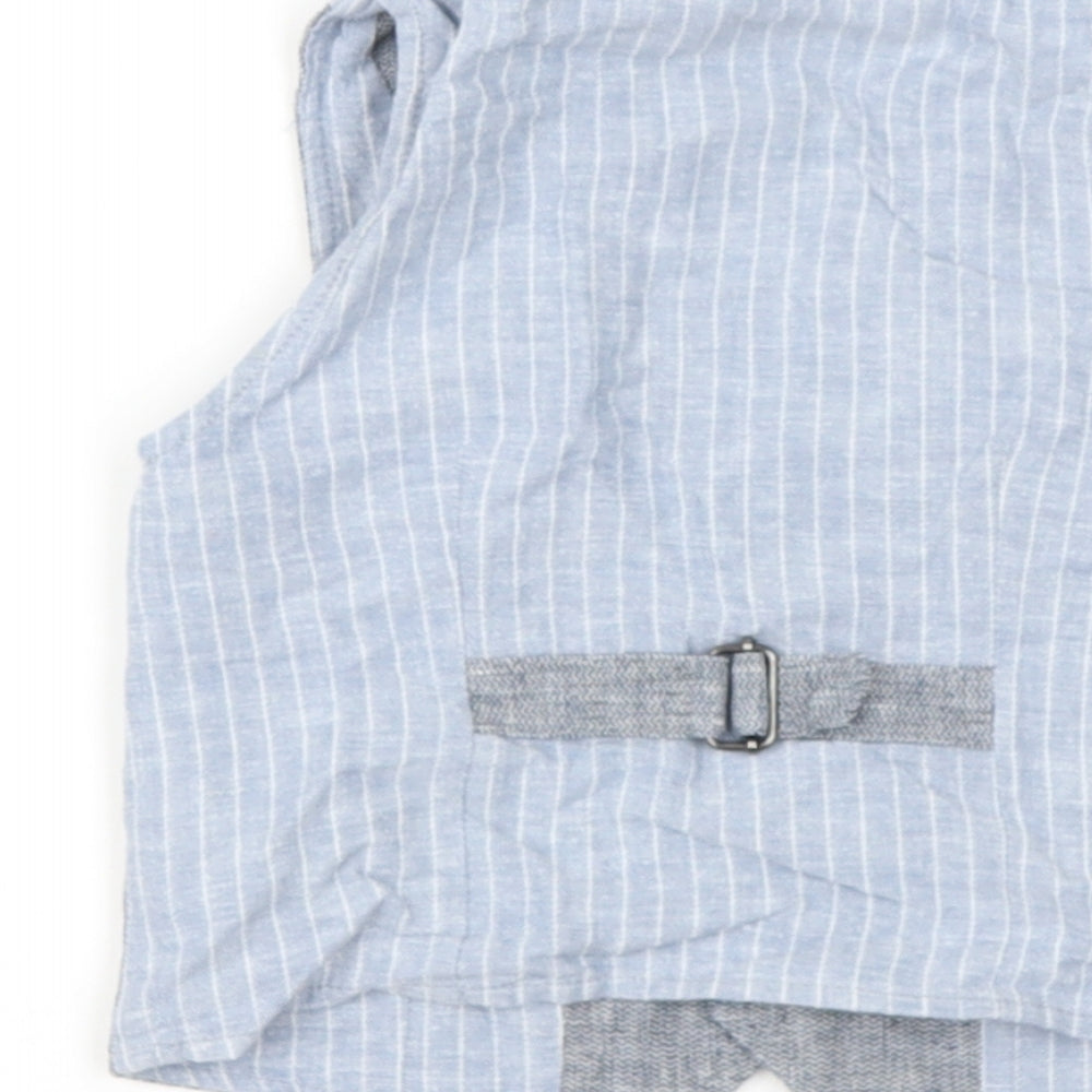 NEXT Baby Blue  Cotton Basic Tank Size 12-18 Months V-Neck