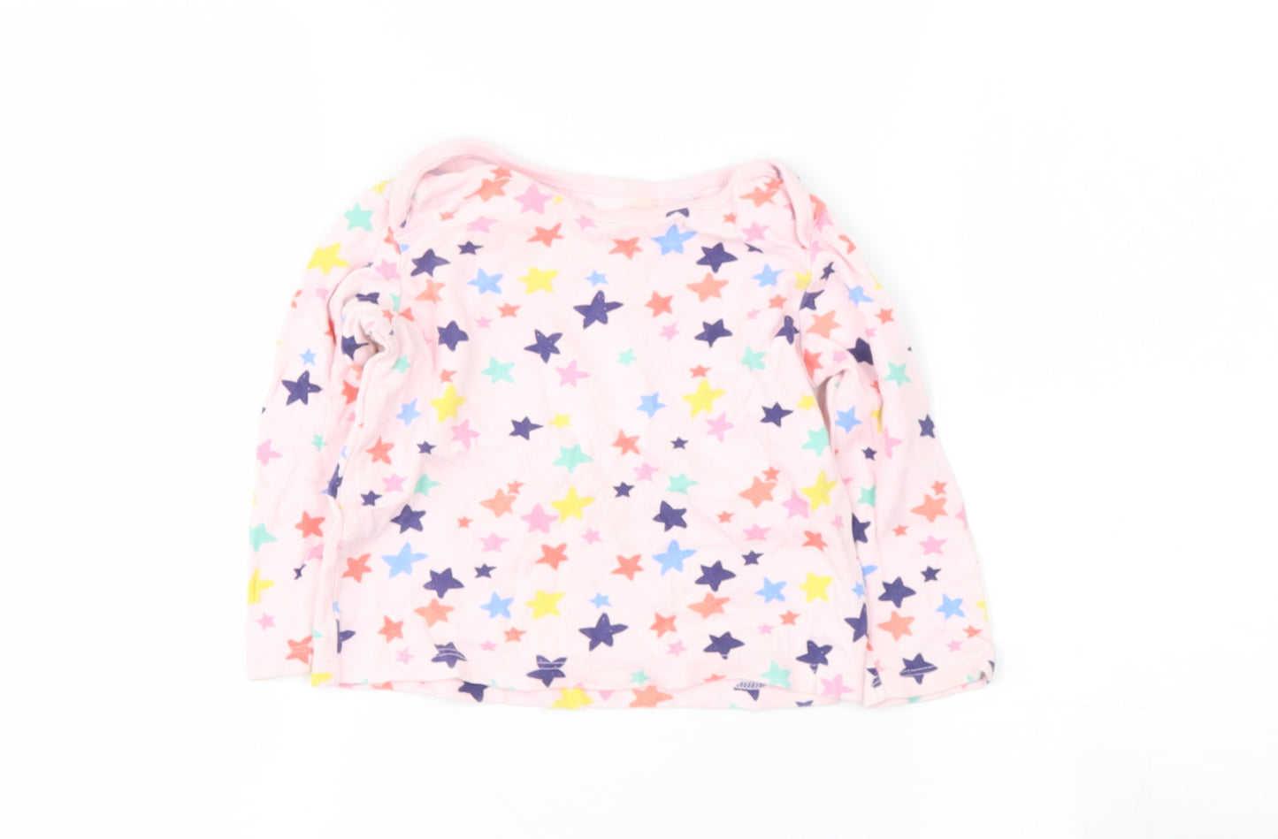 TESCO Baby Pink  Cotton Basic T-Shirt Size 12-18 Months Round Neck