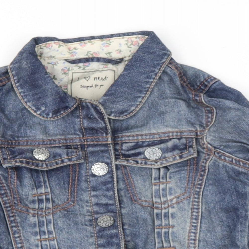 NEXT Girls Blue   Basic Jacket Jacket Size 3-4 Years