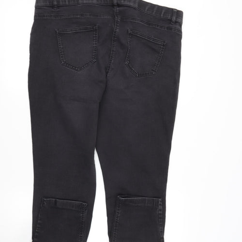 George Womens Beige  Cotton Straight Jeans Size XL L26 in Regular