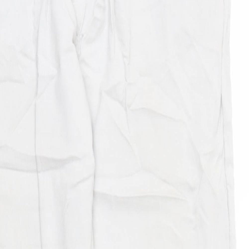 Preworn Womens Beige  Viscose Cargo Trousers Size M  Regular