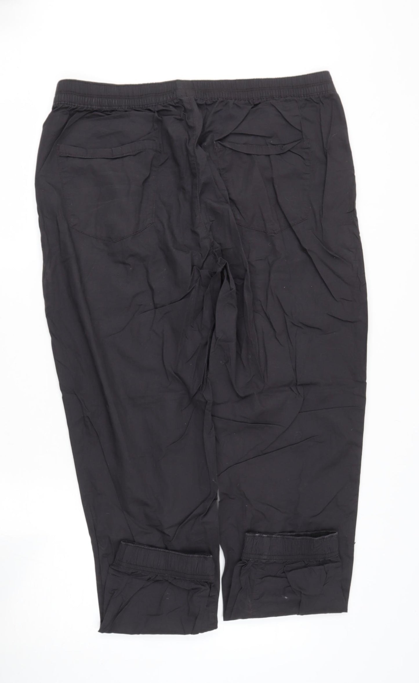 Gap Womens Black  Cotton Cargo Trousers Size L  Regular