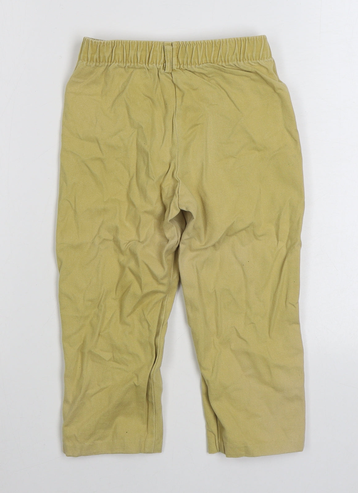 Dunnes Stores Boys Yellow  100% Cotton Straight Jeans Size 2-3 Years  Regular Zip