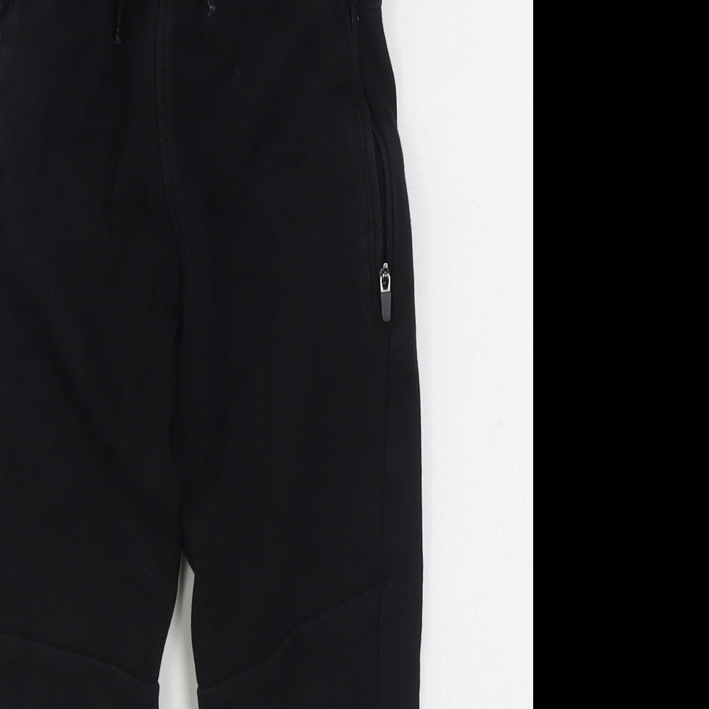 NEXT Boys Black  Cotton Jogger Trousers Size 6 Years  Slim Tie