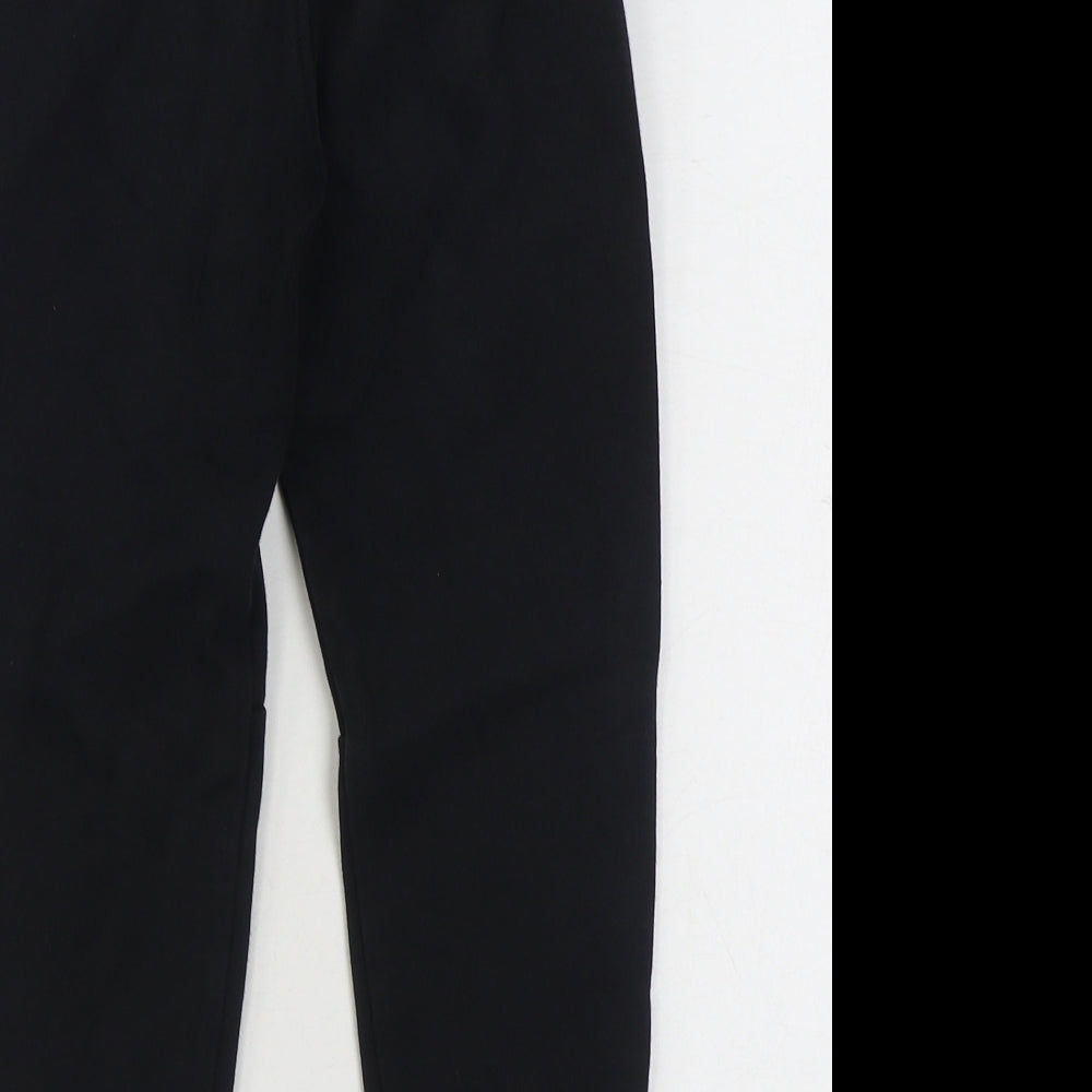 NEXT Boys Black  Cotton Jogger Trousers Size 6 Years  Slim Tie